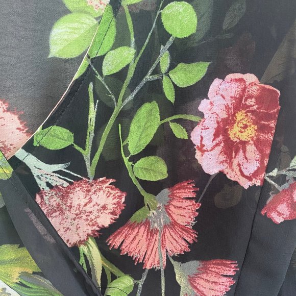 Forever 21 Floral Cropped Blouse - Picture 5 of 9